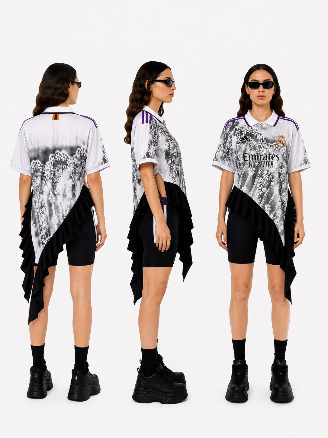 002/2026 / 404: Royal Ghost — Upcycled Football Top