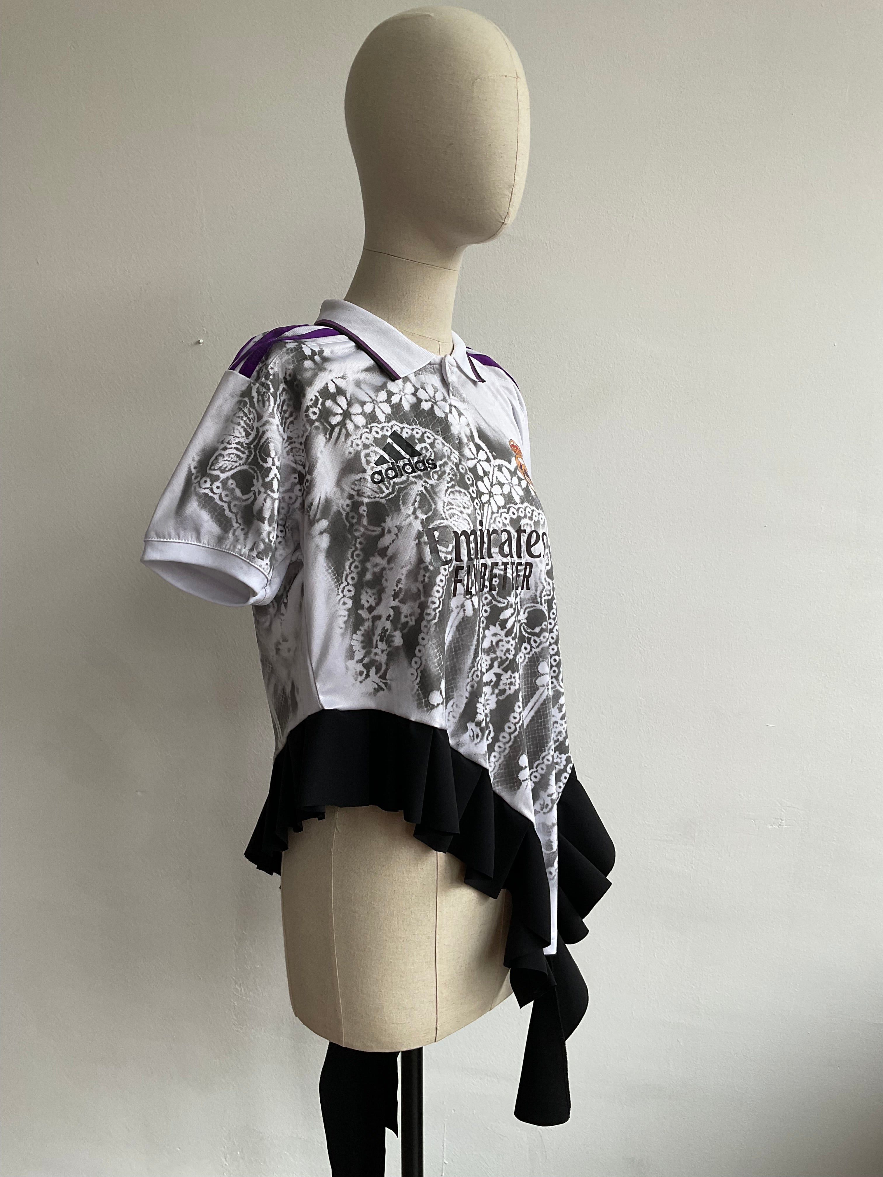 002/2026 / 404: Royal Ghost — Upcycled Football Top