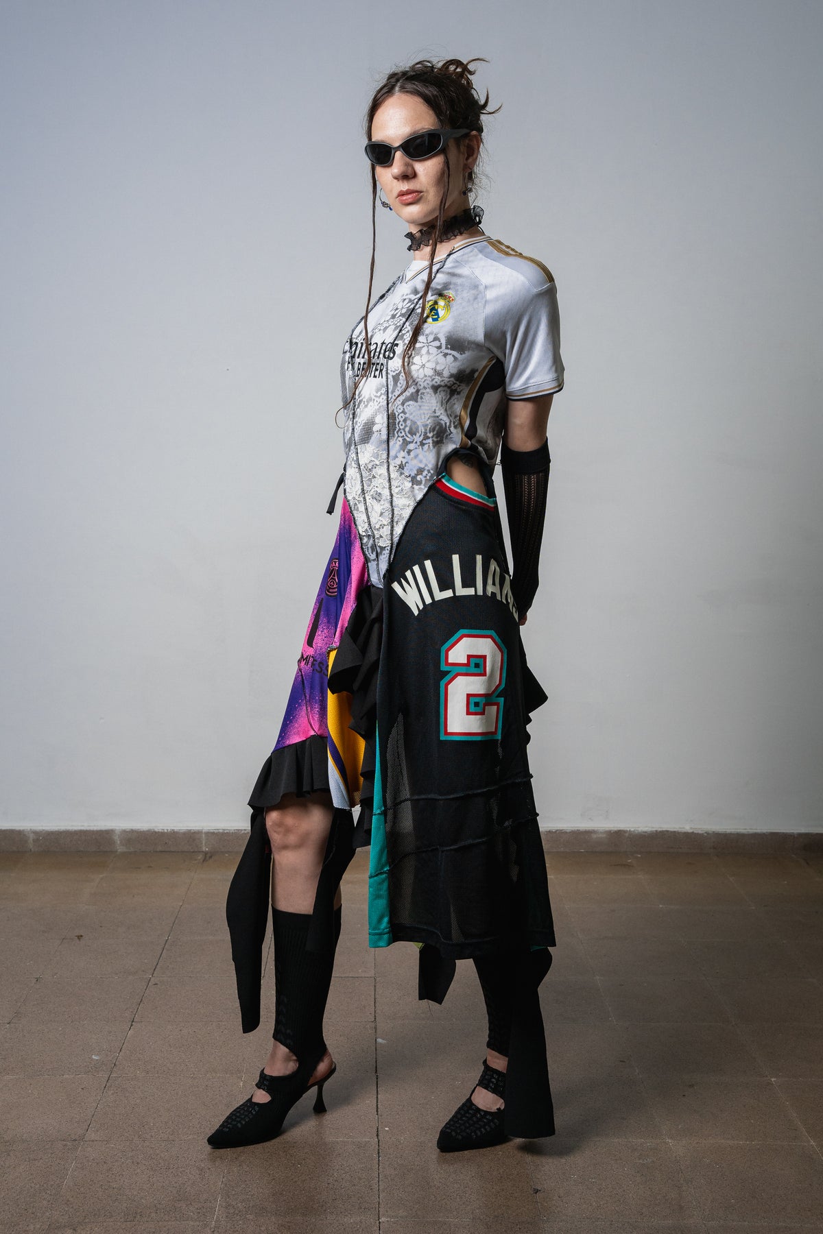 011/2026/ 404: Glitched Royalty — Reconstructed Sports Dress
