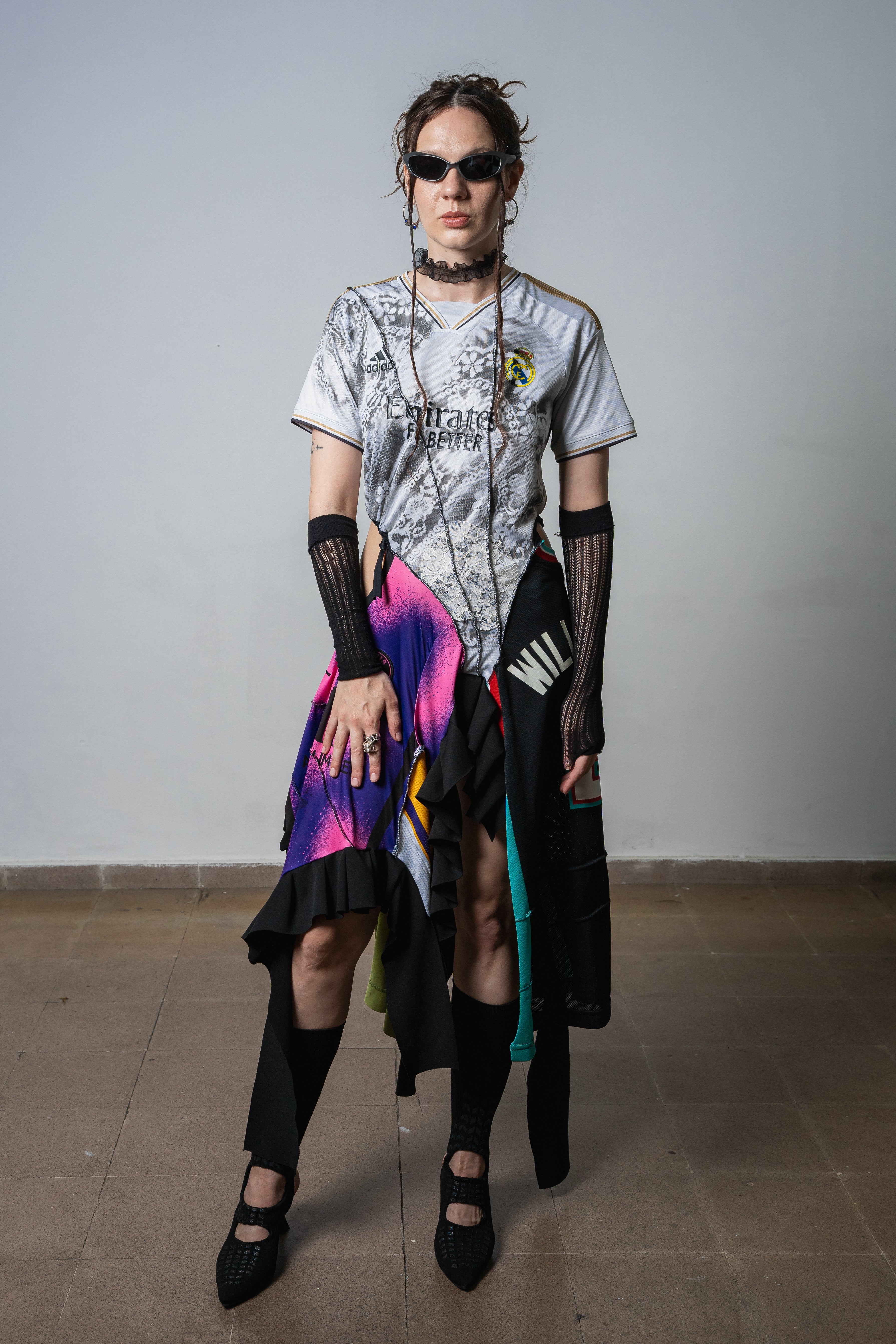 011/2026/ 404: Glitched Royalty — Reconstructed Sports Dress