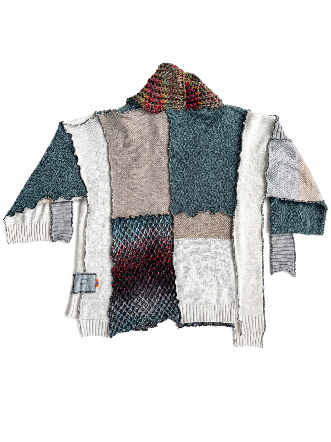 404 Patchwork Knit Kimono