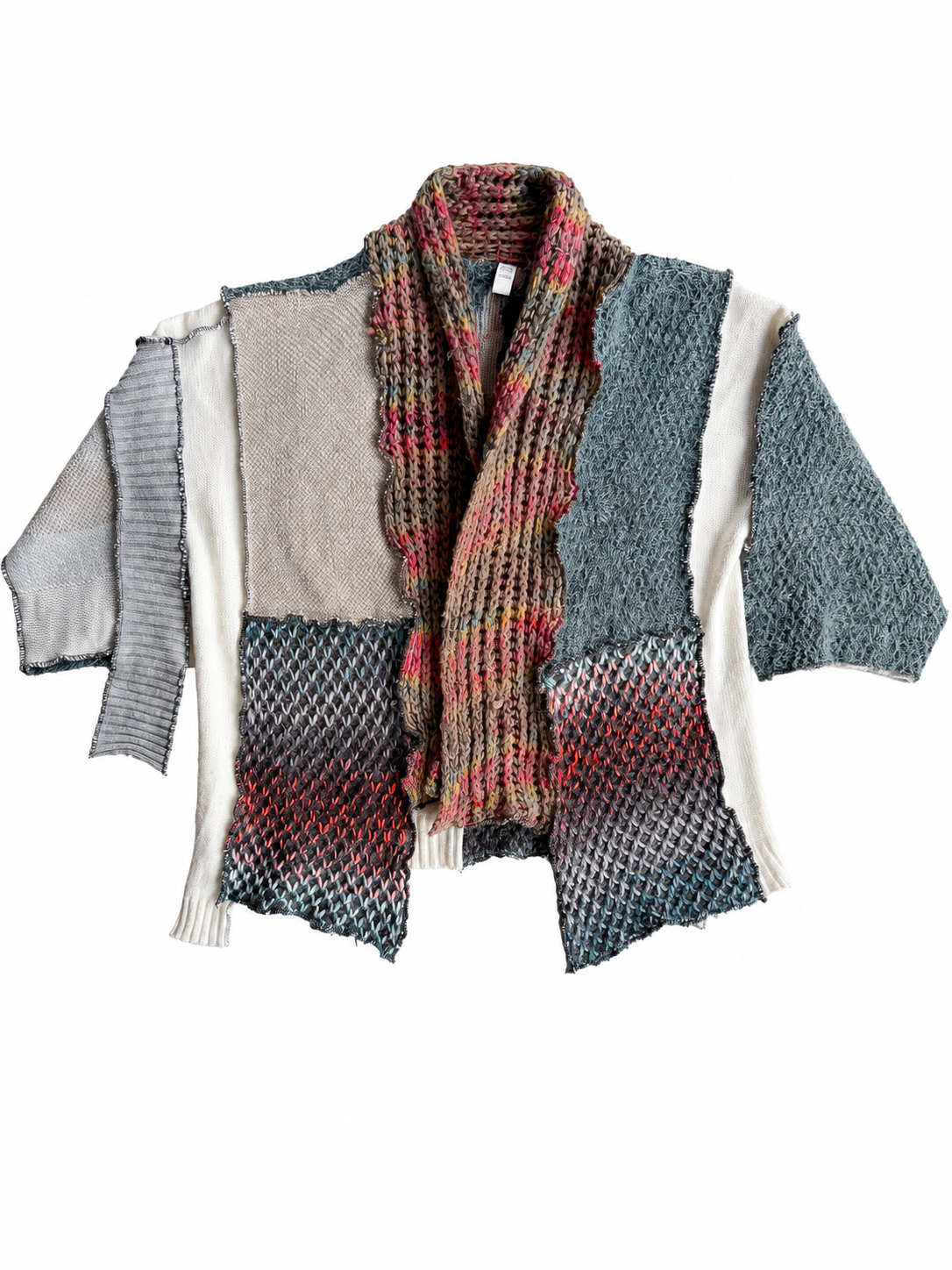 404 Patchwork Knit Kimono